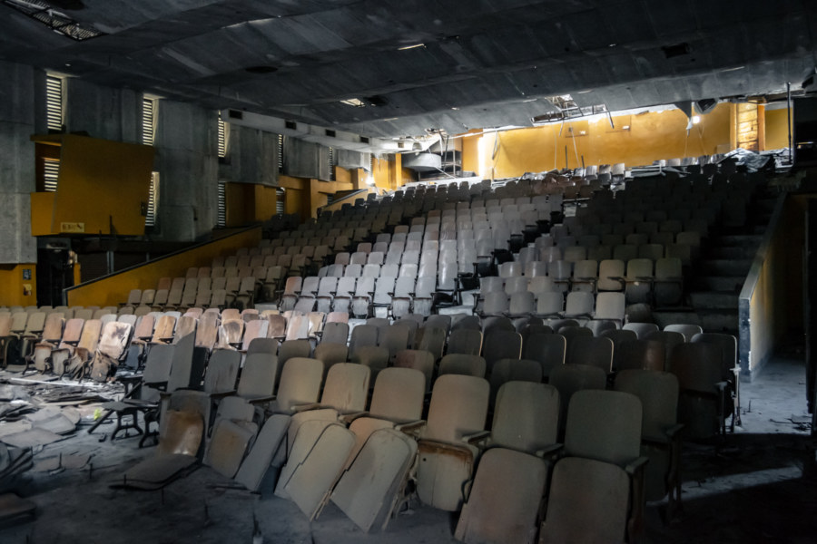 Oblique Interior Shot Inside Zhongyang Theater