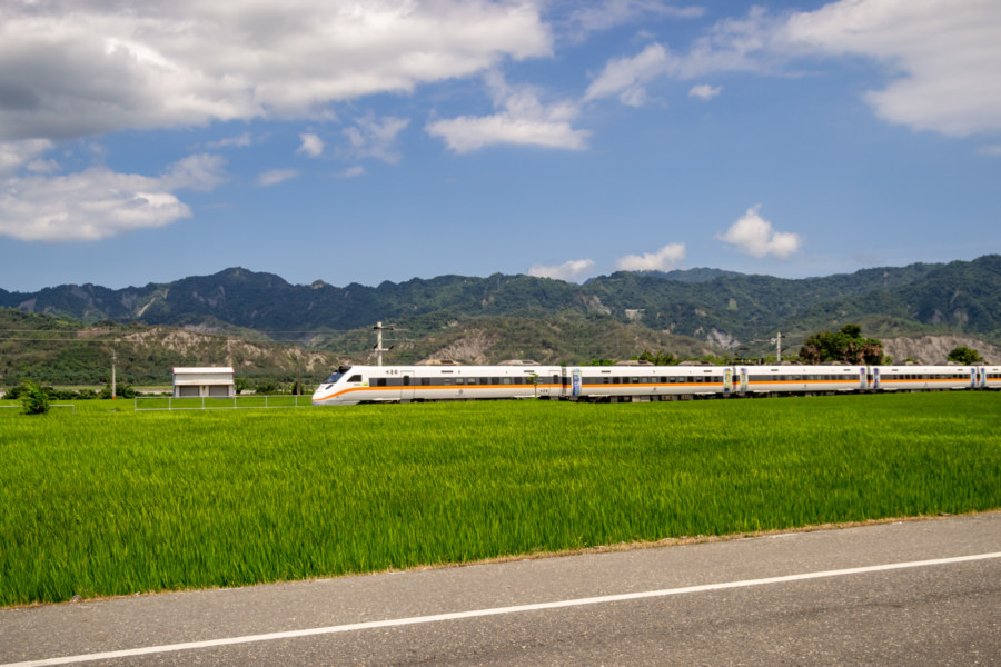 The Taroko Express Northbound Through Luye Township
