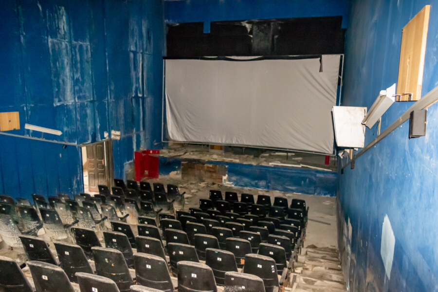 Dark Blue Hall Inside Jinjin Theater