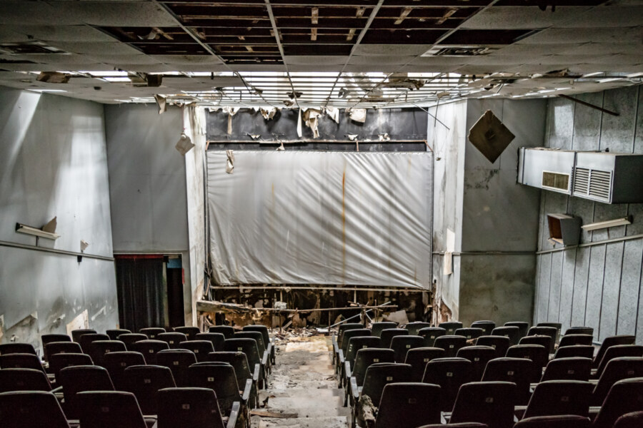 Abandoned Hall Inside Jinjin Theater