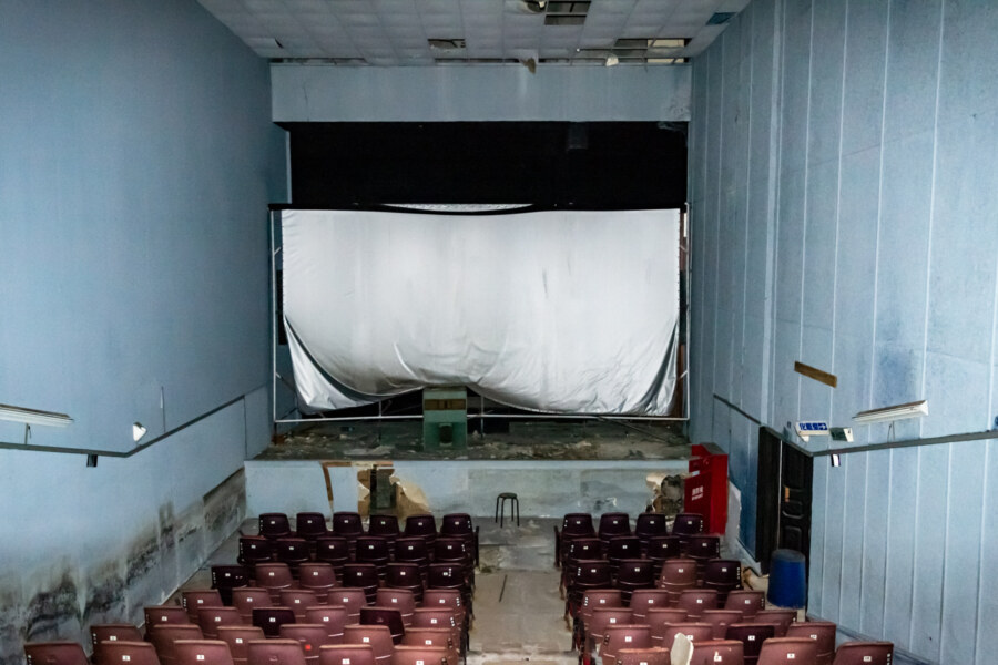 Light Blue Hall Inside Jinjin Theater