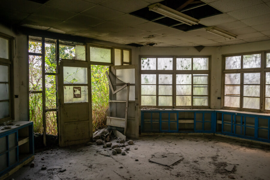 Inside an Abandoned Office in Rural Linnei