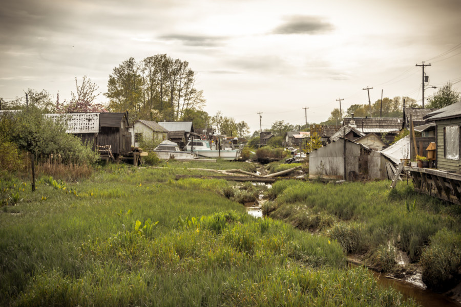 A fishing village on the Fraser River