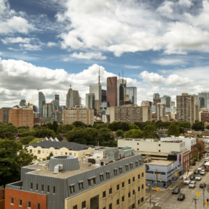 The downtown core from Regent Park