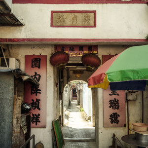 The entrance to Nga Tsin Wai Village 衙前圍村