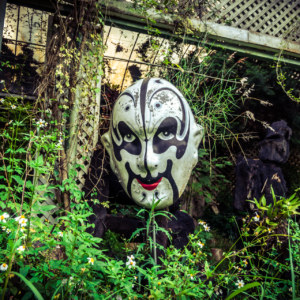An apparition in the abandoned theme park