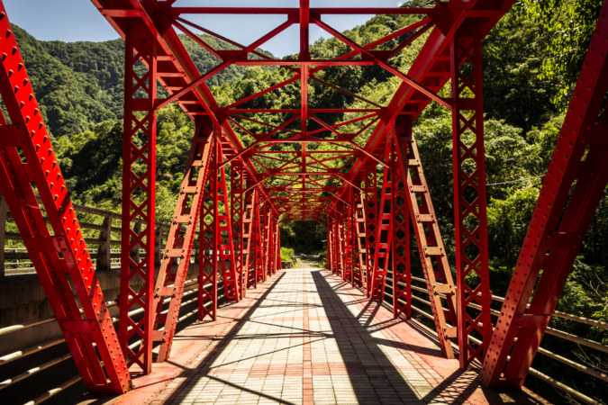An old bridge in Taroko Gorge