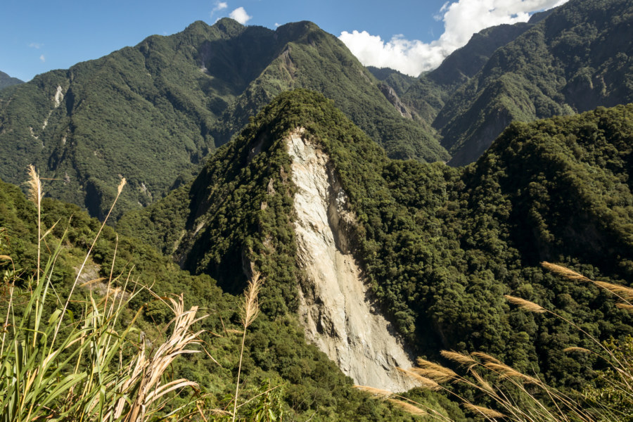 Landslide scar in Taroko Gorge