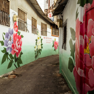 The floral alleys of Changhua City