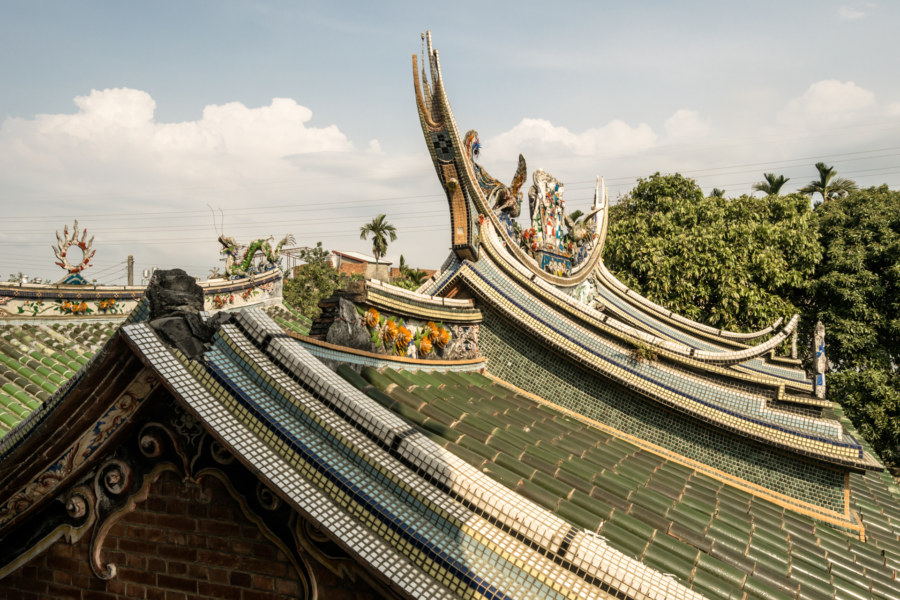 Rooftop detail of Hong Family Ancestral Hall