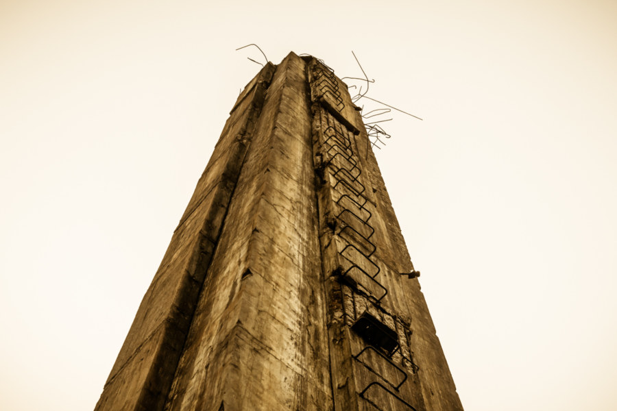 The chimney at Huatan Hoffmann Kiln