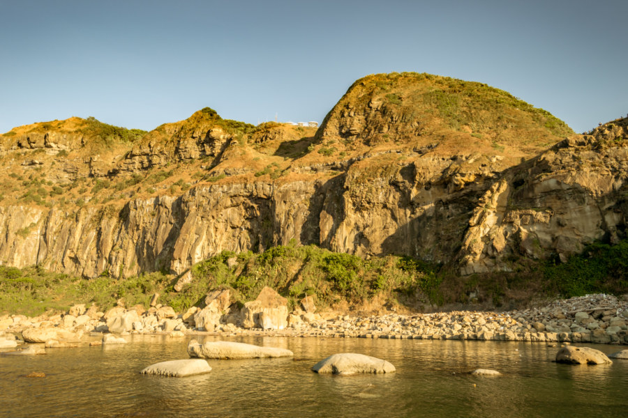 Badouzi cliffs in the golden light