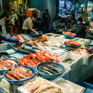 Fresh fish at Kanziding Fish Market