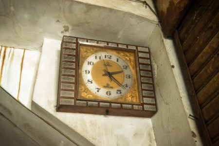 Vintage clock in Guohua Theater