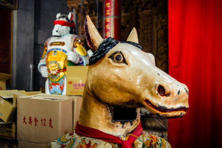 Horse-Face Puppet in the Puli City God Temple