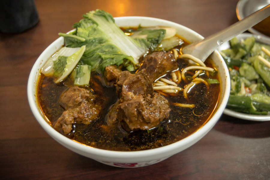 Shockingly good beef noodle soup in Tainan