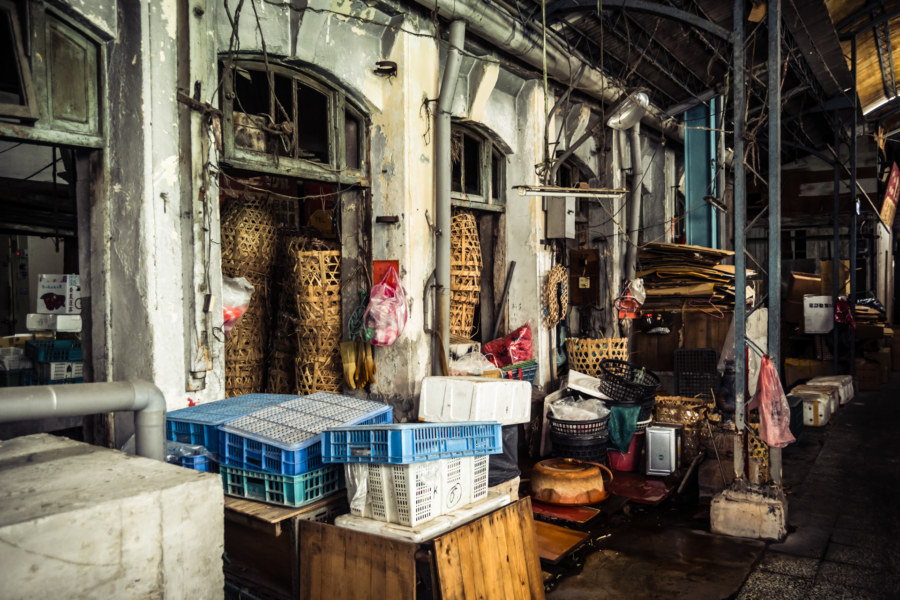 Around back at old Ximen Market in Tainan