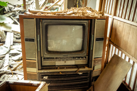 Abandoned television