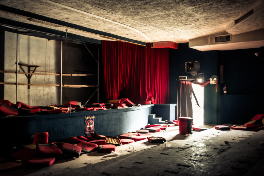 Inside the Old Gemini Theater in Douliu