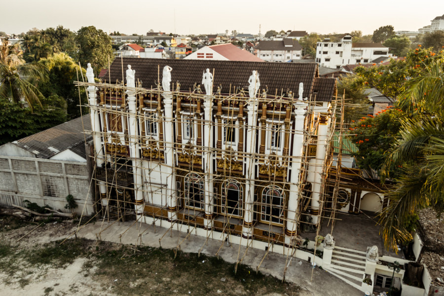 An overview of the House of Success under renovation