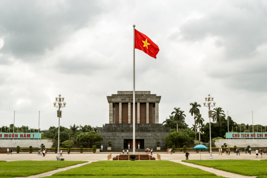 Ba Dinh Square and the Ho Chi Minh Mausoleum