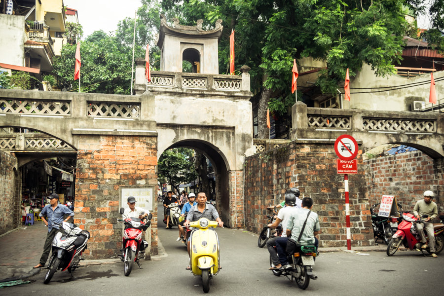 The old eastern gate to Hanoi