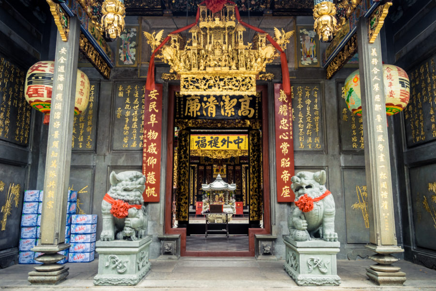 The Entrance to Nghia An Hoi Quan Pagoda